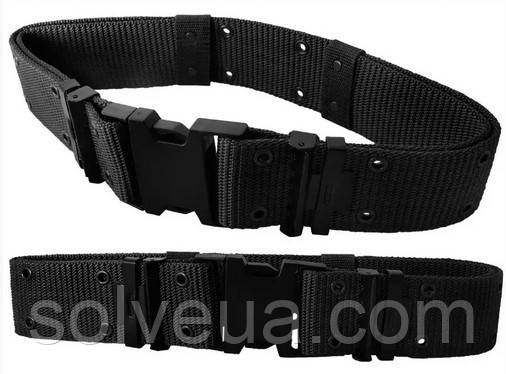 Тактичний ремінь Mil-Tec lc2 us Black мкс.довжина 120 см 13310002.solve