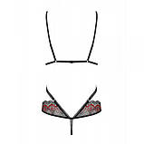 Боди Obsessive Megies teddy black S/M, фото 5