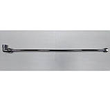 Гнучка підводка кутова 3/8-1/2 ВЗ (коліно 1/2 ЗР) хром d10мм мідна FLEXY CHROME, фото 3