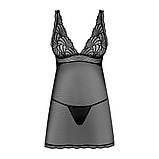 Пеньюар і стринги Obsessive SWETTIA M/L, фото 6