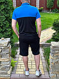 Літній чоловічий колектив футболка поло та шорти S, M, L, XL, фото 2