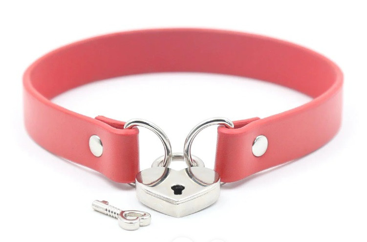 Нашийник DS Fetish DS Fetish Locking collar red