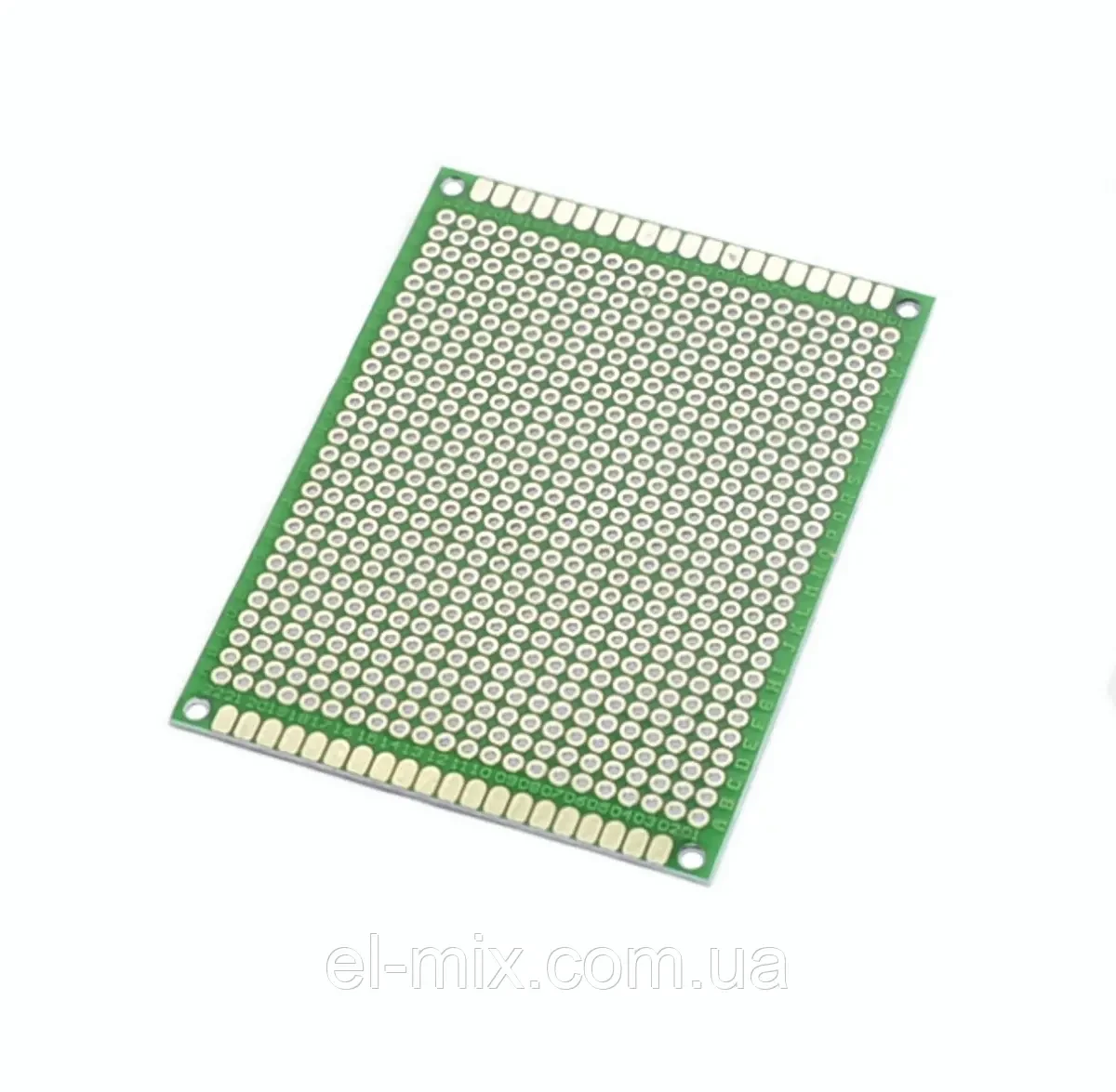 Макетна плата двухстороння FR4  6x 8 з металізацією і маскю крок 2.00