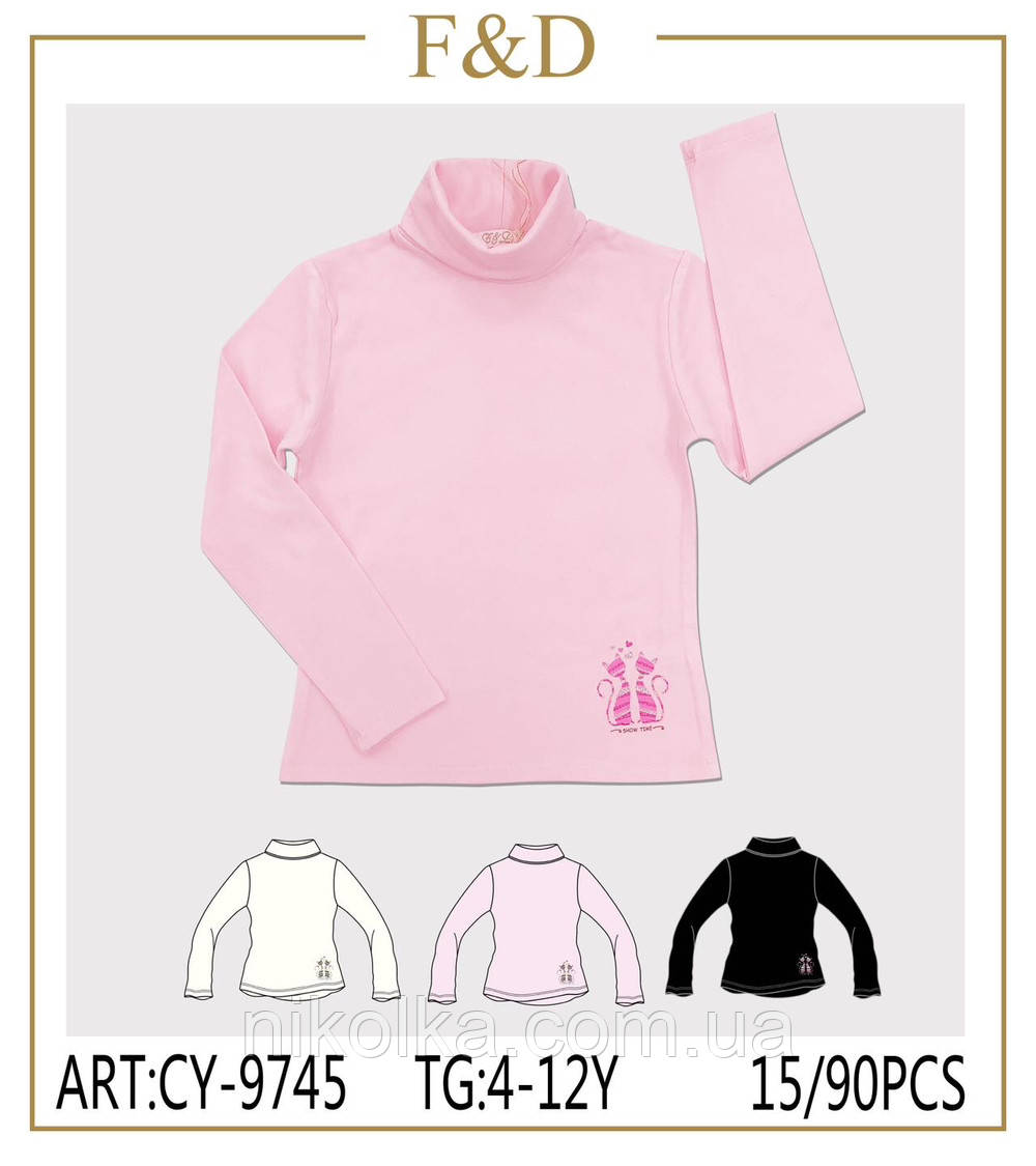Гольф для девочек оптом, F&D, 4-12 лет, aрт. CY-9745, фото 1