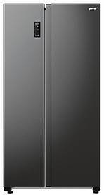 Gorenje Холодильник SBS 179х67х92см, 2 двері, 356(191)л, А++, NF+, Інв., Зона св-ті, Зовн. Диспл, чорний