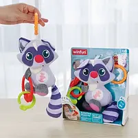 Підвіска 720020-NL WinFun на візок, єнот, брязкальце, плюш, музика, світло, на батарейках., фото 4