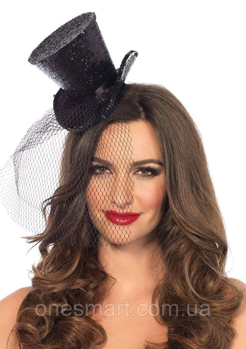 Мини-цилиндр женский Mini Glitter Top Hat от Leg Avenue (ID#1894227070 ...