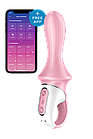 Надувний анальний смарт-вібратор SATISFYER AIR PUMP BOOTY 5 CONNECT APP RED