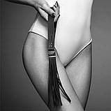 Флоггер Bijoux Indiscrets MAZE — Tassel Flogger Black, фото 4
