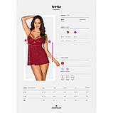 Пеньюар і трусики Obsessive Ivetta S/M, фото 8