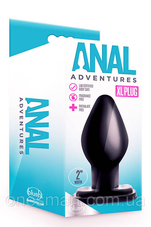 Анальний лаг ANAL ADVENTURES PLEASURE PLUG BLACK