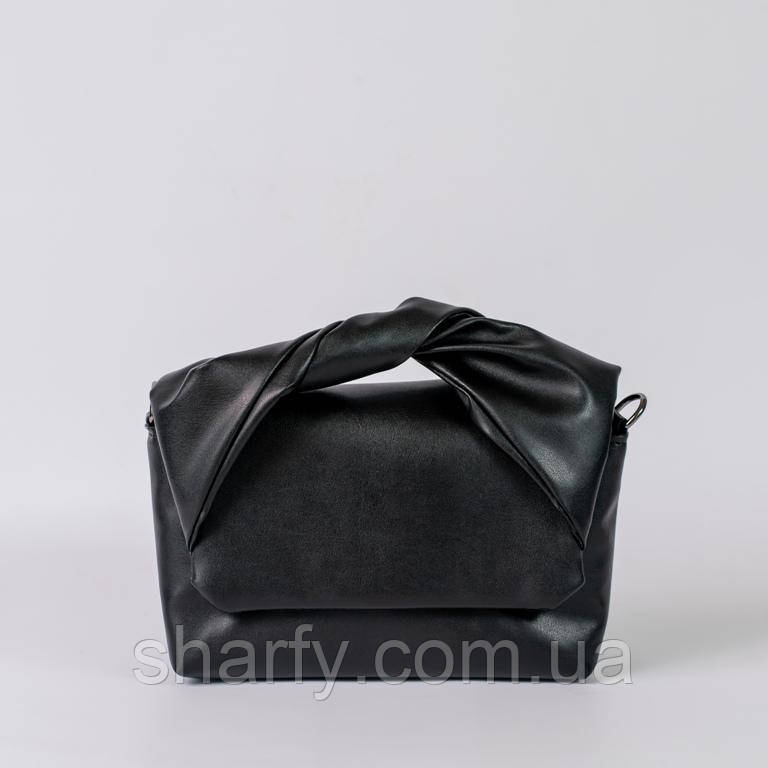 Жіноча сумка клатч з плечовим ремінцем у 5-и кольорах. Чорний