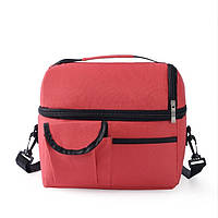 Переносна Термосумка для обідів (25*23*16см), Червона