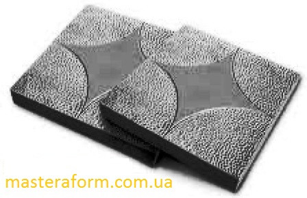 Форма для виготовлення плитки No9 "Зірка" 300х300х30 мм, фото 1