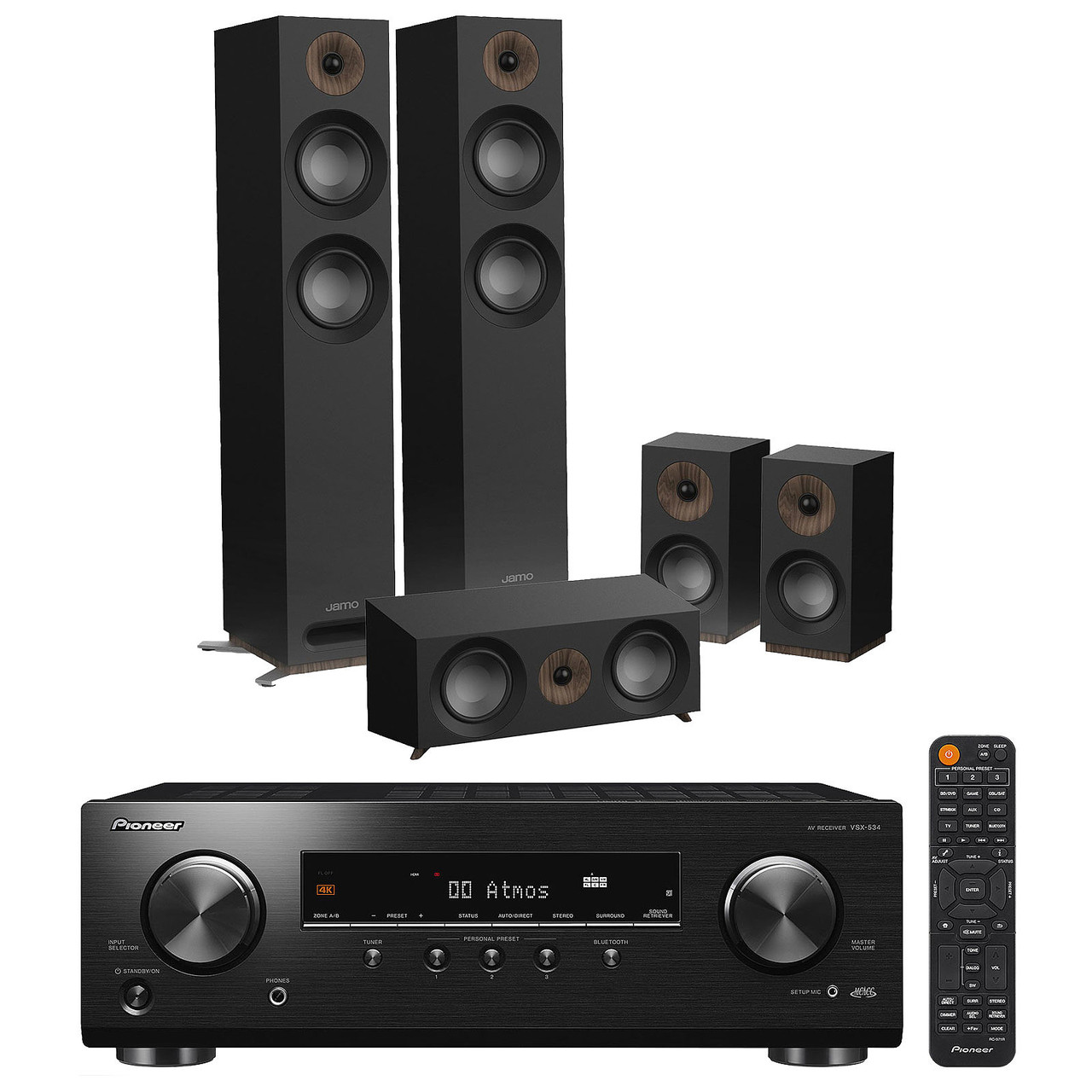 Комплект акустики Jamo S 807 HCS+ Pioneer VSX-534