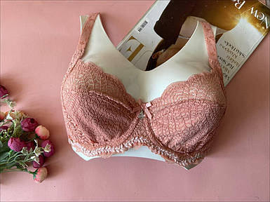 80С Бюстгальтер на чашку С тонкий без поролону Lanny Mode пудровий