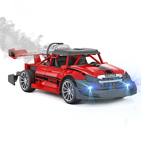 Гоночна машинка STORM на Р/У: пара, LED підсвічування, акумулятор, червона - швидка дитяча іграшка