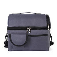 Переносна Термосумка для обідів (25*23*16см), Сірий