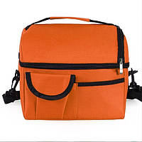 Переносна Термосумка для обідів (25*23*16см), Жовтогарячий