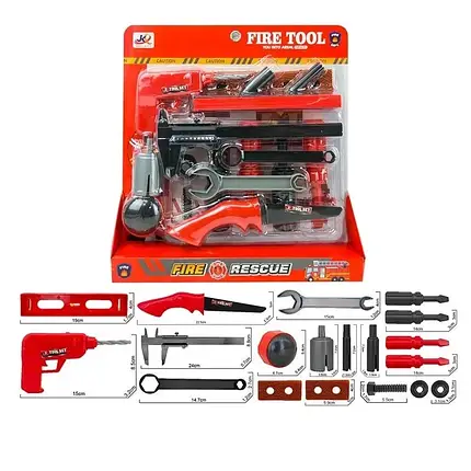 Ігровий набір інструментів Пожежник A-Toys 19 елементів, 1070, фото 1