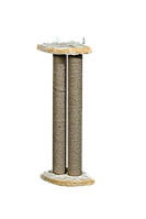 Когтеточка (дряпка) Мур-Мяу угловая внутренняя в джутовой веревке Бежевая