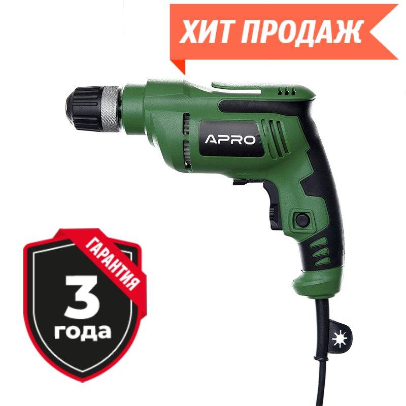 Дриль ТМ "АПРО" 600 К професійна в кейсі для ремонтних робіт і збирання меблів APRO 600 Вт