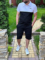 Летний мужской костюм футболка поло и шорты S, M, L, XL