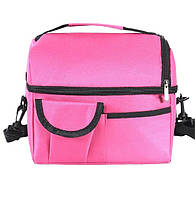 Переносна Термосумка для обідів (25*23*16см), Рожевий