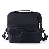 Переносна Термосумка для обідів (25*23*16см), Чорний