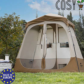 Зонований душовий намет Naturehike NH22ZP006 коричневий для підтримки особистої гігієни в польових умовах