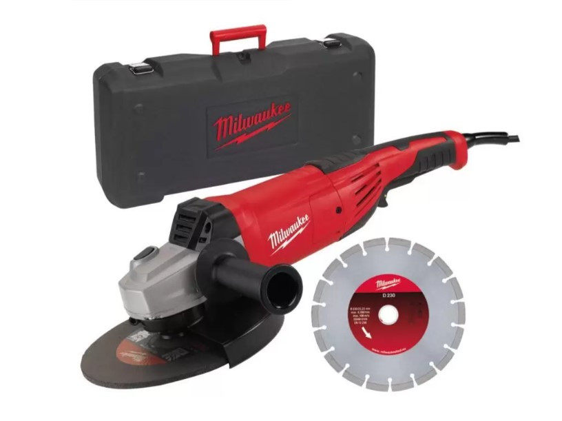 Кутошліфувальна машина MILWAUKEE AG22-230E DSET