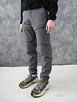 Теплые мужские штаны gard X-POCKETS fleece 4/22 M серого цвета