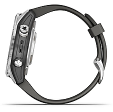 Смарт-годинник Garmin fenix 7S Pro – Solar Edition Silver with Graphite Band, фото 3