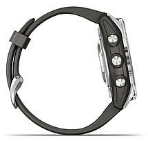 Смарт-годинник Garmin fenix 7S Pro – Solar Edition Silver with Graphite Band, фото 6