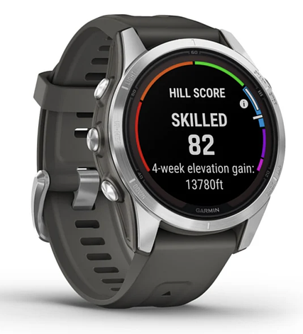 Смарт-годинник Garmin fenix 7S Pro – Solar Edition Silver with Graphite Band, фото 1