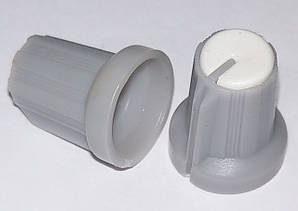 Ручка потенціометра 15x17 біла