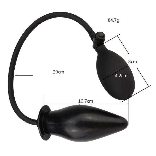 Анальна пробка розширювач Анальна пробка, що розширюється, з грушею для фістингу Анальна пробка розширювач Анальна пробка, що розширюється, з грушею для фістингу