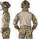 Куртка тактична демісезонна Soft Shell з флісом мультикам/multicam M, фото 4