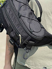 Тактична сумка бананка через плече  Тактична бананка на пояс VA чорна, фото 3