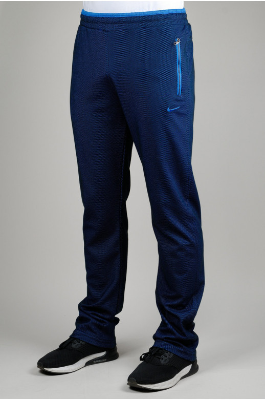 Чоловічі спортивні штани Nike (Найк) (2480-3), трикотажні спортивні штани, D.Blue