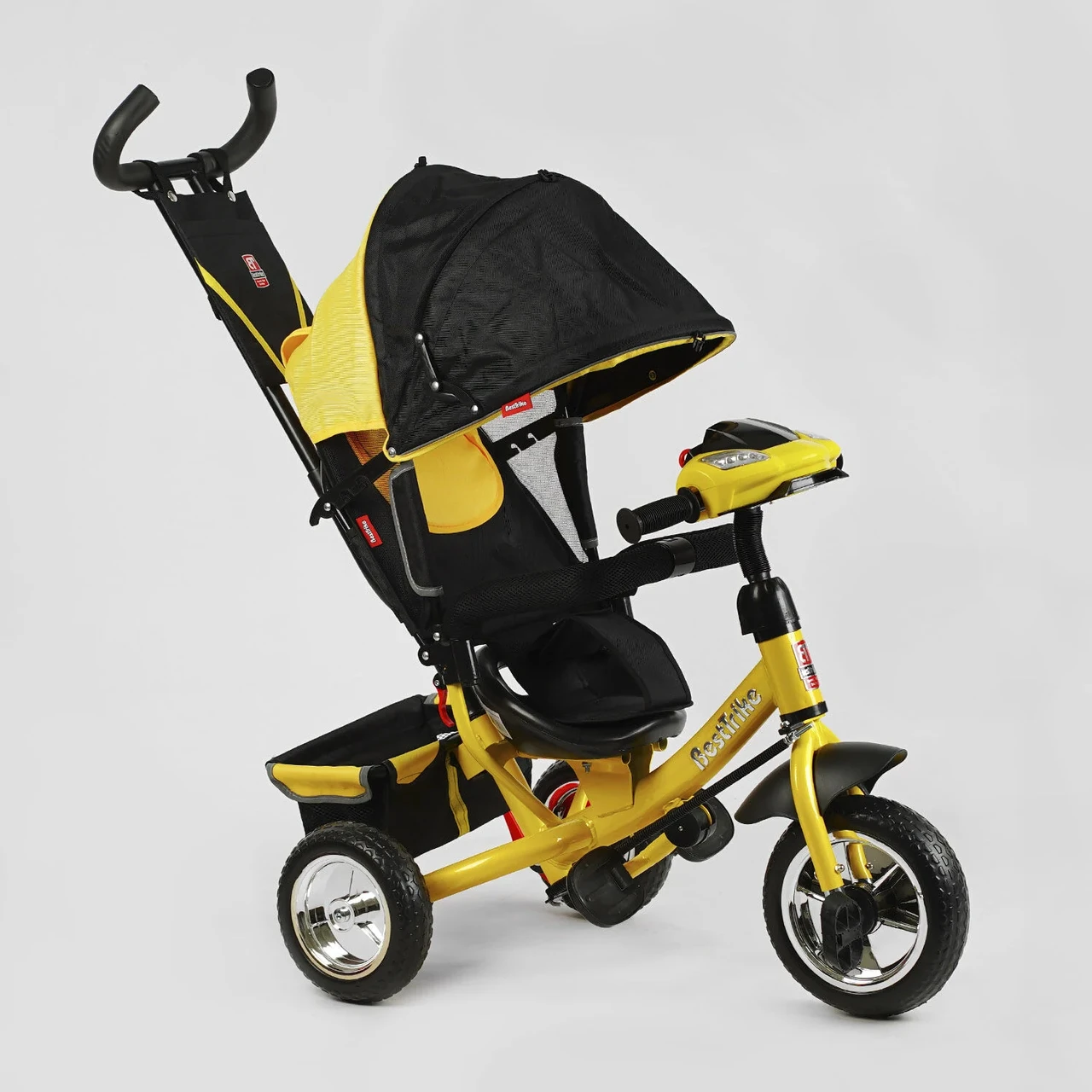 Дитячий триколісний велосипед з батьківською ручкою Best Trike 6588-36-788 колеса Піна, музична Фара