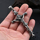 Хрестик з нержавіючої медичної сталі "Розп'яття Ісуса", фото 2