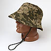 Тактична панама літня з фіксатором, ріп-стоп 57 L Піксель, фото 3