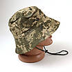Тактична панама літня з фіксатором, ріп-стоп 57 L Піксель, фото 5