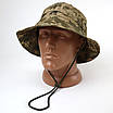 Тактична панама літня з фіксатором, ріп-стоп 57 L Піксель, фото 6