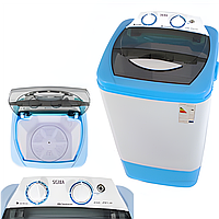 Міні пральна машина відро Sigma XPB70-28 blue, Побутові пральні машини 380вт (Малютка з віджимом 7 кг)
