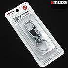 Брелок-карабін для ключів Omuda A3718 метал Чорний. Брелок для ключів авто з карабіном, фото 2