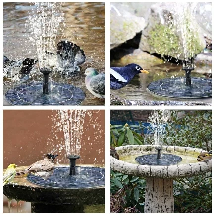Садовый фонтан на солнечной батарее, декоративный фонтан для сада, фонтаны для пруда на солнечных батареях - фото 4 - id-p1894326184