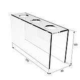 Підставка EKOSTAR для вафельного ріжка на 3 шт. Акрил 3 мм, фото 3