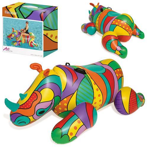 Надувний пліт Bestway 41116 Носоріг з ручками, фото 1